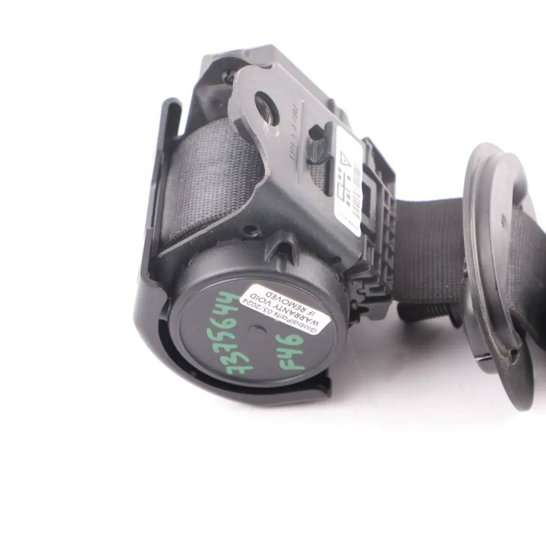 BMW F46 Sicherheitsgurt hinten rechts oberer schwarz 3. dritte Reihe - SKU 7375644 - Teilenummer 7375644
