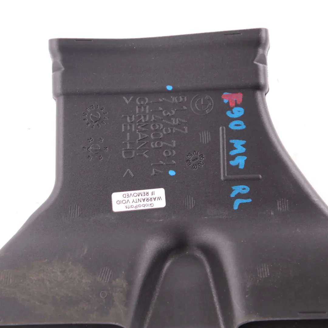 BMW G30 G31 Conducto de Aire Ventilación Compartimento Trasero Izquierda - SKU 7375761 - Número de pieza 7375761