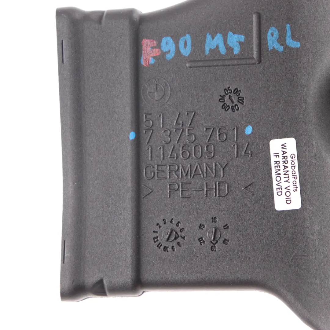 BMW G30 G31 Conducto de Aire Ventilación Compartimento Trasero Izquierda - SKU 7375761 - Número de pieza 7375761