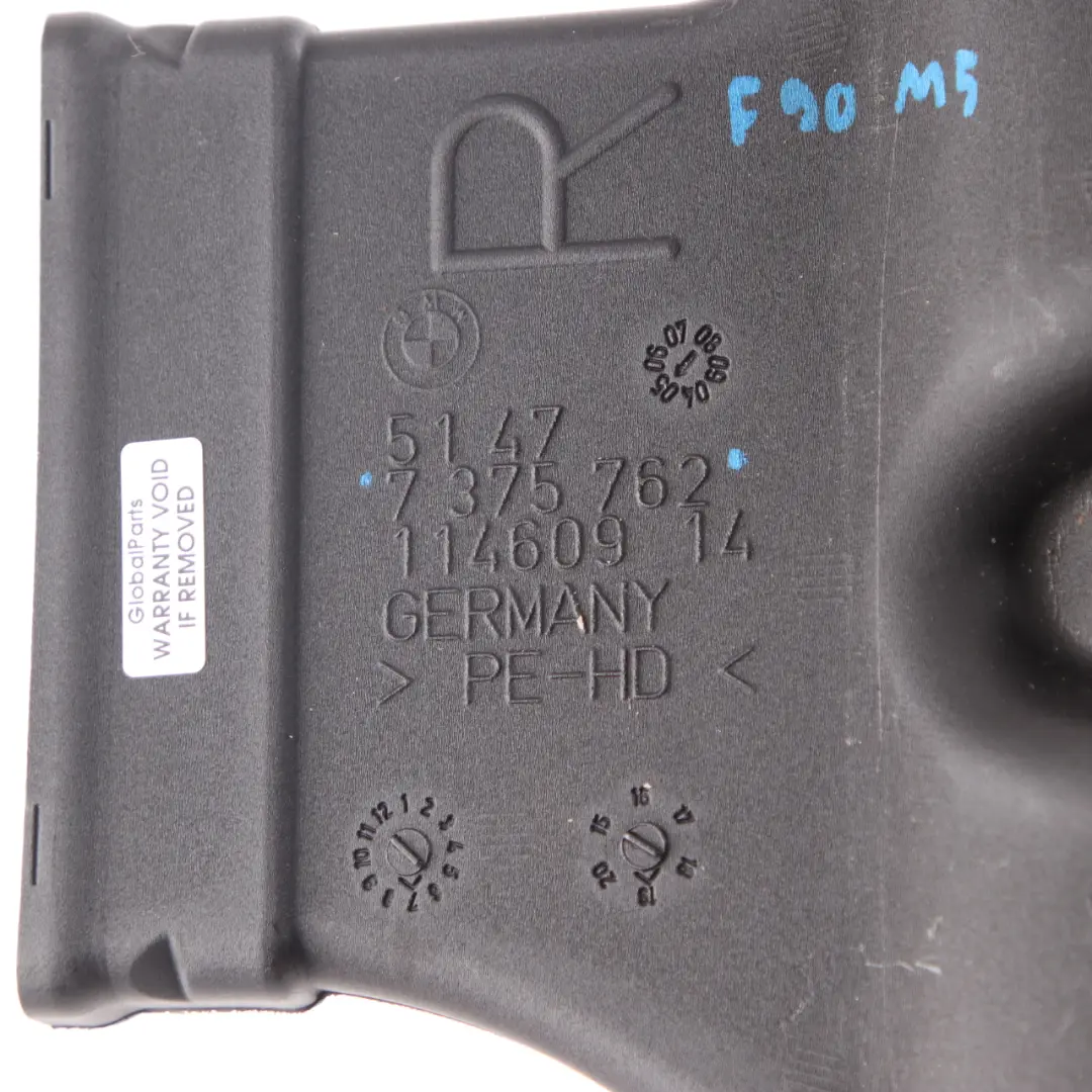 BMW G30 G31 Ducto de Aire Ventilación Compartimiento Trasero Derecho - SKU 7375762 - Número de pieza 7375762