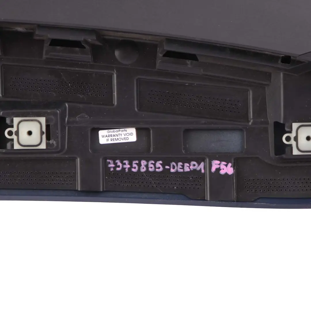 Rear Spoiler Mini One F56 1 Boot Trunk Lid Tailgate Deep Blue Metallic B69 - SKU 7375855-DEEP1 - Part number 7375855