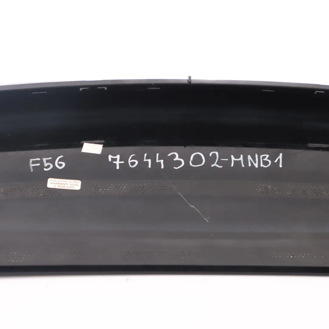 Mini Cooper S F56 Rear Spoiler Trunk Tailgate Panel Midnight Black A94 7332254 - SKU 7375856-MNB - Part number 7375856