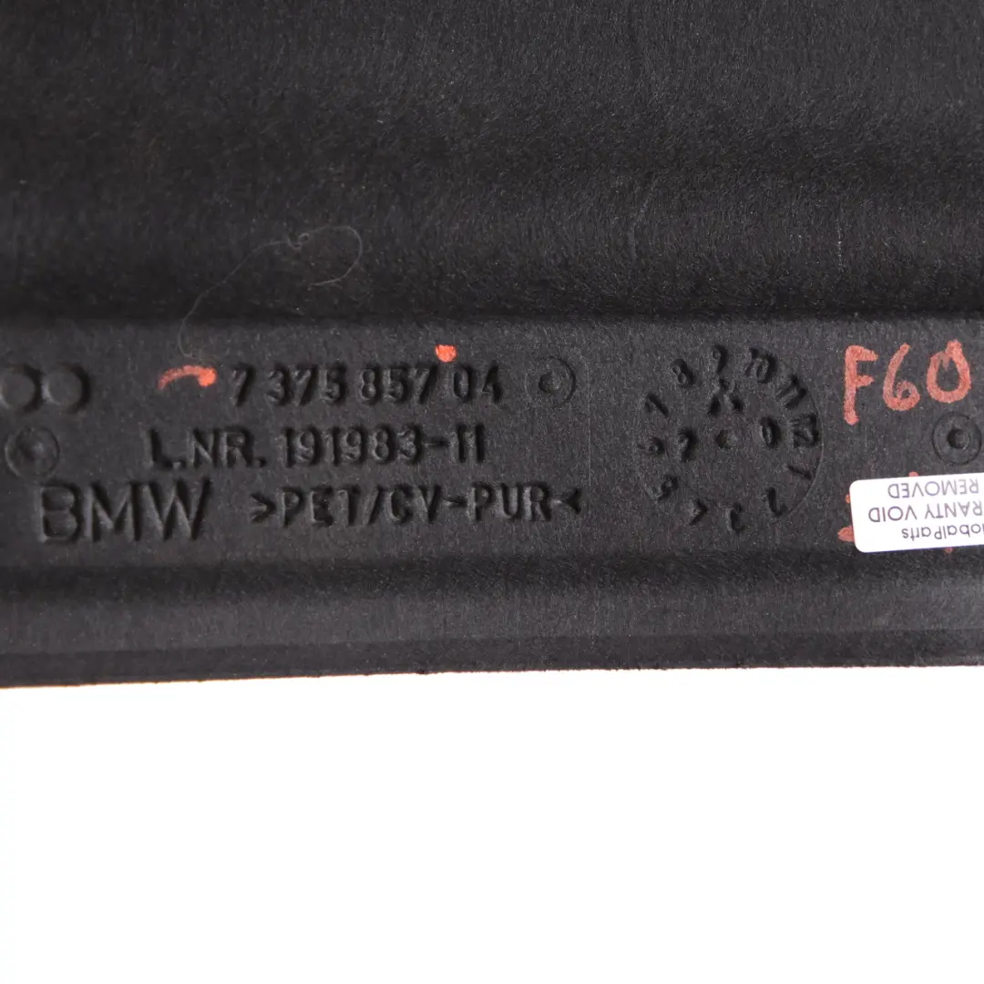 Cubierta Aislante Capota Capó Protección Calor para Mini Countryman F60 con número de pieza 7375857 Mini Countryman F60 Cubierta Aislante Capota Capó Protección Calor - SKU 7375857 - Número de pieza 7375857