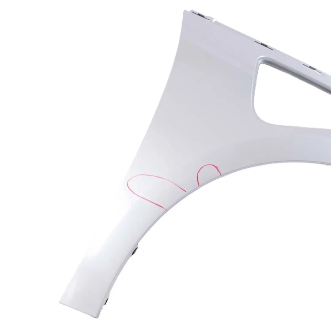 Side Wing Panel Fender Front Right O/S Ionic Silver Blue Metallic - B72 to BMW i3 with Part number 7375892 BMW i3 Side Wing Panel Fender Front Right O/S Ionic Silver Blue Metallic - B72 - SKU 7375892-ION - Part number 7375892