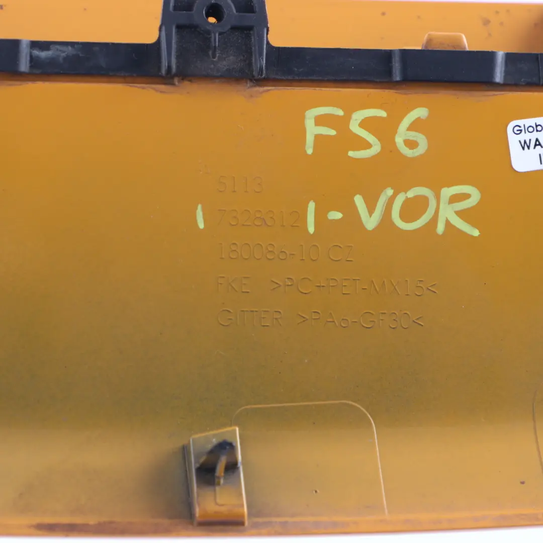 Bonnet Grille Mini F55 F56 S Air Inlet Cover Scoop Volcanic Orange B70 7328312 to with Part number 7376052 Bonnet Grille Mini F55 F56 S Air Inlet Cover Scoop Volcanic Orange B70 7328312 - SKU 7376052-VOR - Part number 7376052