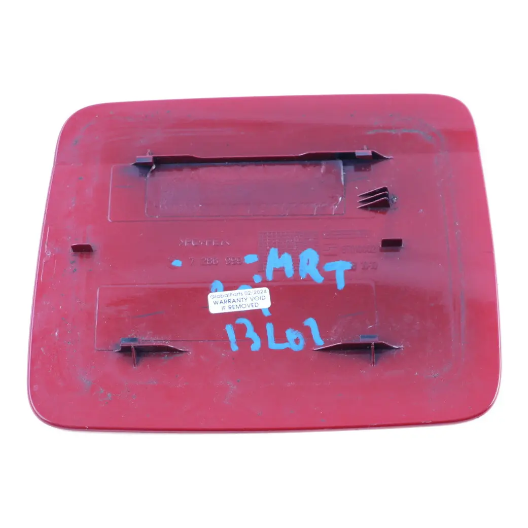 Charging Plug Flap Cover Cap Melbourne Red Metallic - A75 7286999 to BMW i3 I01 with Part number 7376190 BMW i3 I01 Charging Plug Flap Cover Cap Melbourne Red Metallic - A75 7286999 - SKU 7376190-MRT - Part number 7376190