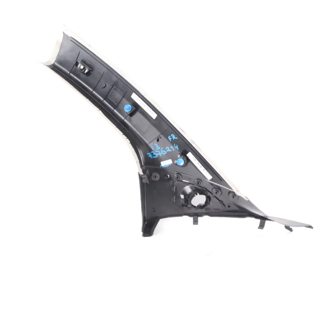 Panel A-Pillar BMW i3 I01 Trim Front Right O/S Covering Harman-Kardon to with Part number 7376214 Panel A-Pillar BMW i3 I01 Trim Front Right O/S Covering Harman-Kardon - SKU 7376214 - Part number 7376214