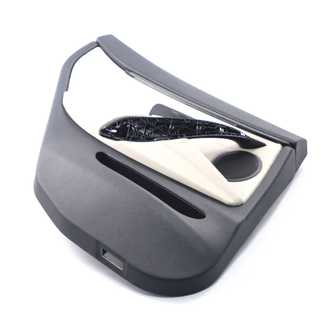 BMW F36 Türkarte Trim hinten links Verkleidung Panel Leder Elfenbein Weiß - SKU 7376355-1 - Teilenummer 7376355