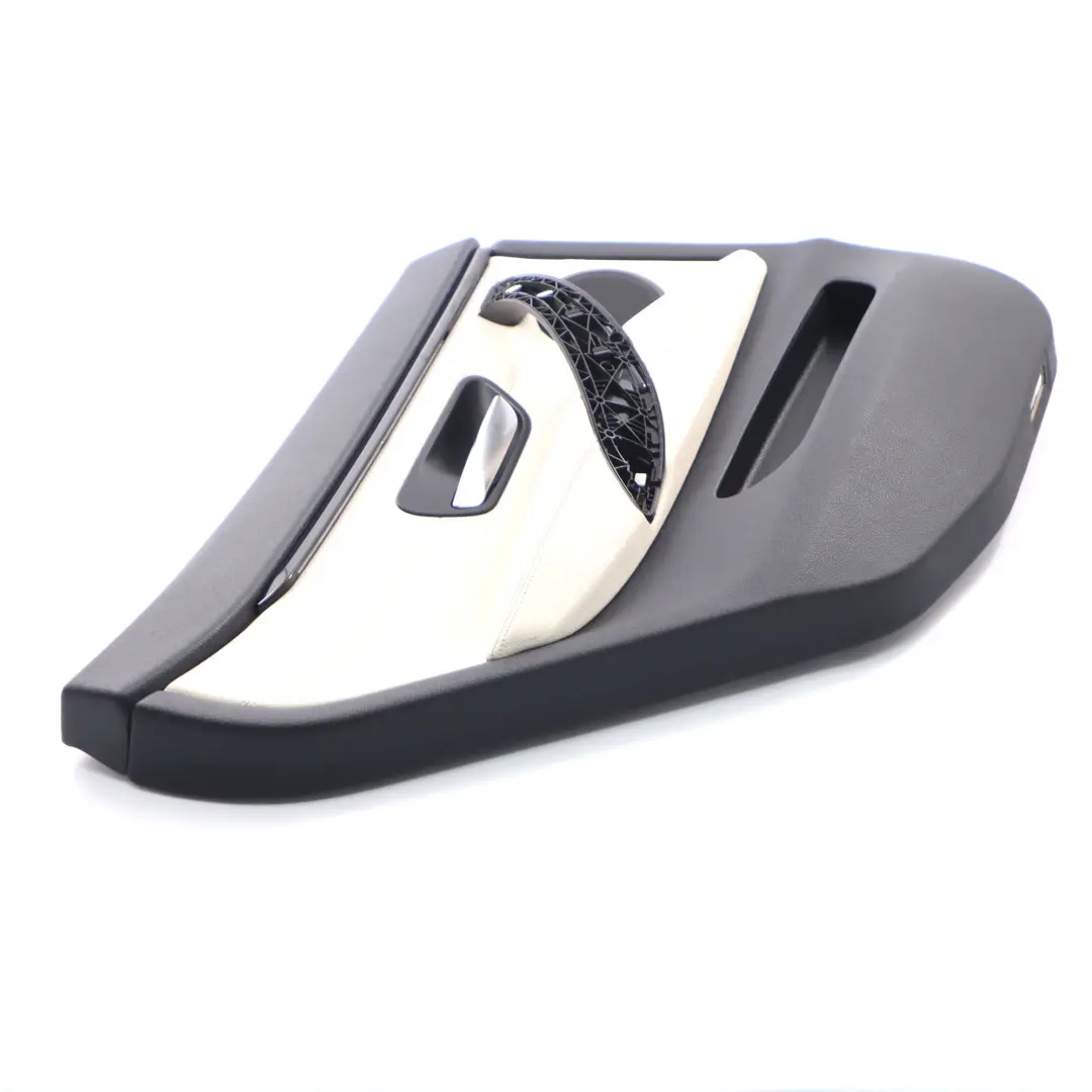Tarjeta de puerta trasera izquierda Panel de revestimiento cuero blanco para BMW F36 con número de pieza 7376355 BMW F36 Tarjeta de puerta trasera izquierda Panel de revestimiento cuero blanco - SKU 7376355-1 - Número de pieza 7376355