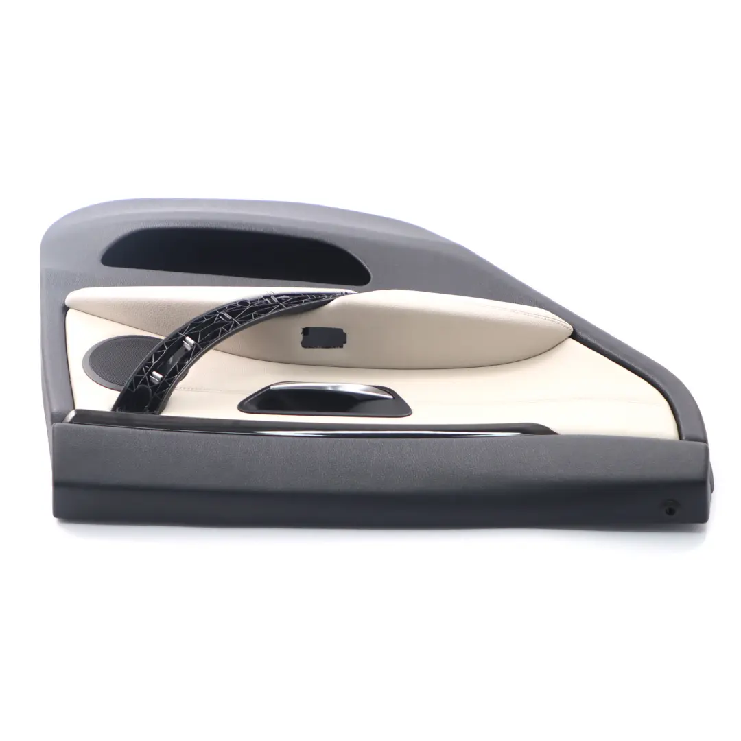 BMW F36 Tarjeta de puerta trasera izquierda Panel de revestimiento cuero blanco - SKU 7376355-1 - Número de pieza 7376355