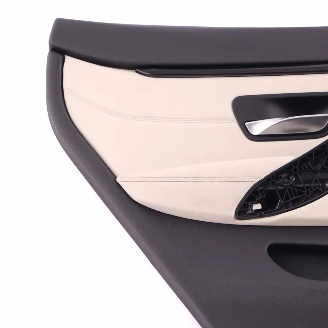 Door Card Trim Rear Left N/S Lining Panel Leather Ivory White to BMW F36 with Part number 7376355 BMW F36 Door Card Trim Rear Left N/S Lining Panel Leather Ivory White - SKU 7376355 - Part number 7376355