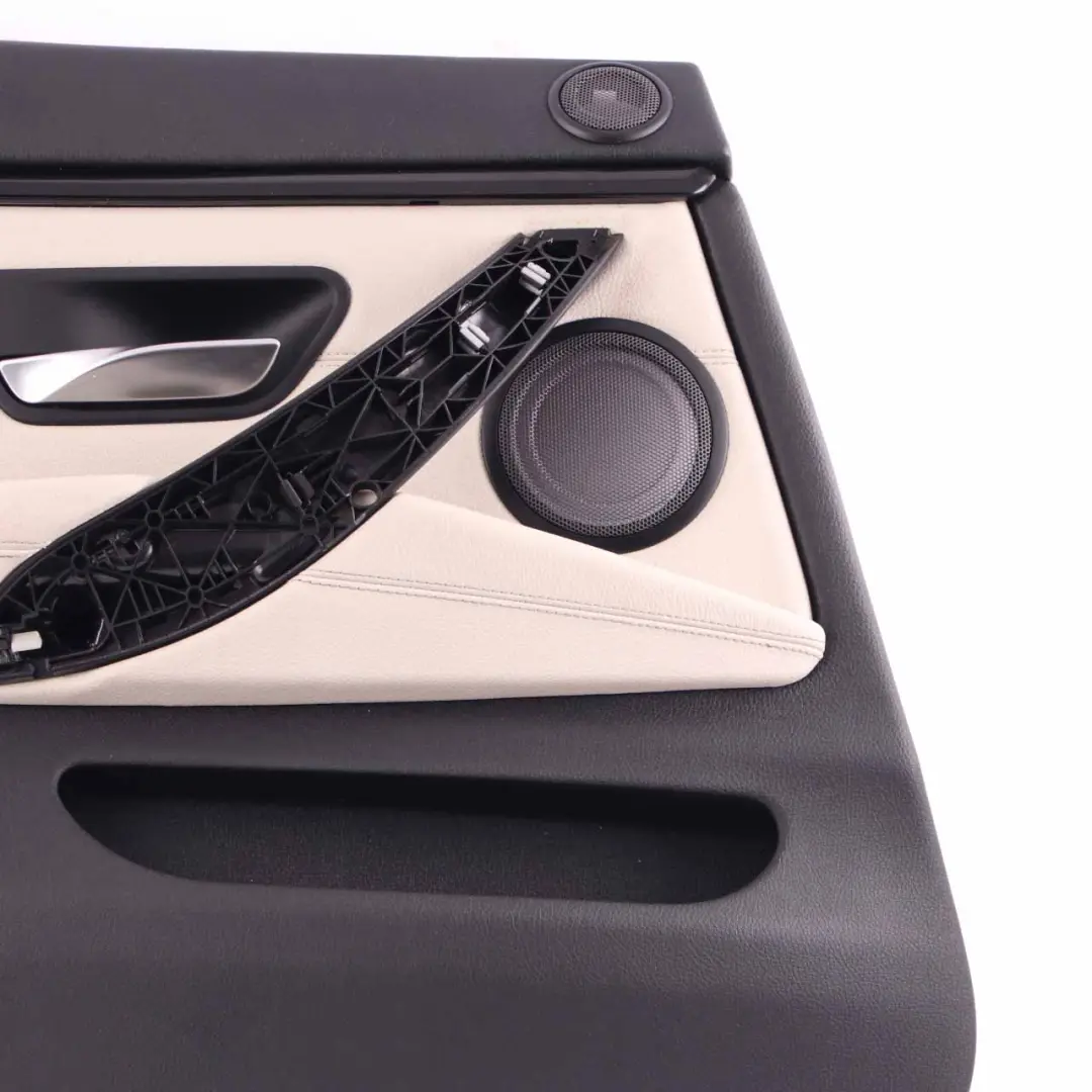 Door Card Trim Rear Left N/S Lining Panel Leather Ivory White to BMW F36 with Part number 7376355 BMW F36 Door Card Trim Rear Left N/S Lining Panel Leather Ivory White - SKU 7376355 - Part number 7376355