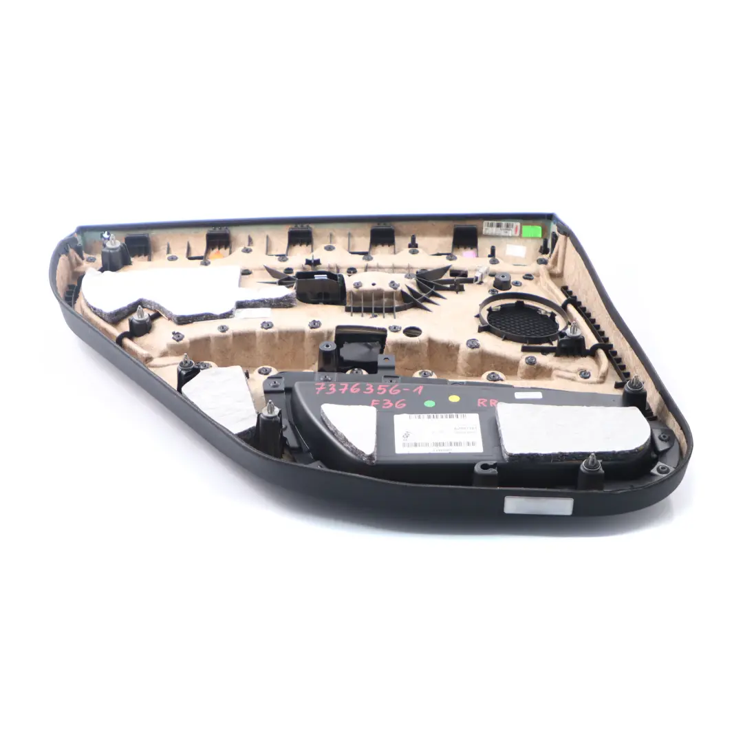 BMW F36 Türkarte Trim hinten rechts Verkleidung Panel Leder Elfenbein Weiß - SKU 7376356-1 - Teilenummer 7376356