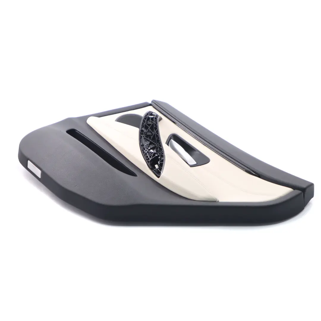 BMW F36 Garniture de Carte de Porte Arrière Droite Panneau Cuir Ivoire Blanc - SKU 7376356-1 - Numéro de pièce 7376356