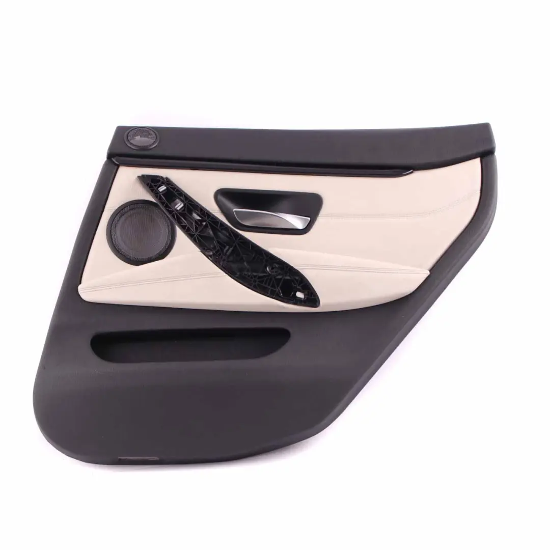 BMW F36 Door Card Trim Rear Right O/S Panelling Lining Leather Ivory White - SKU 7376356 - Part number 7376356