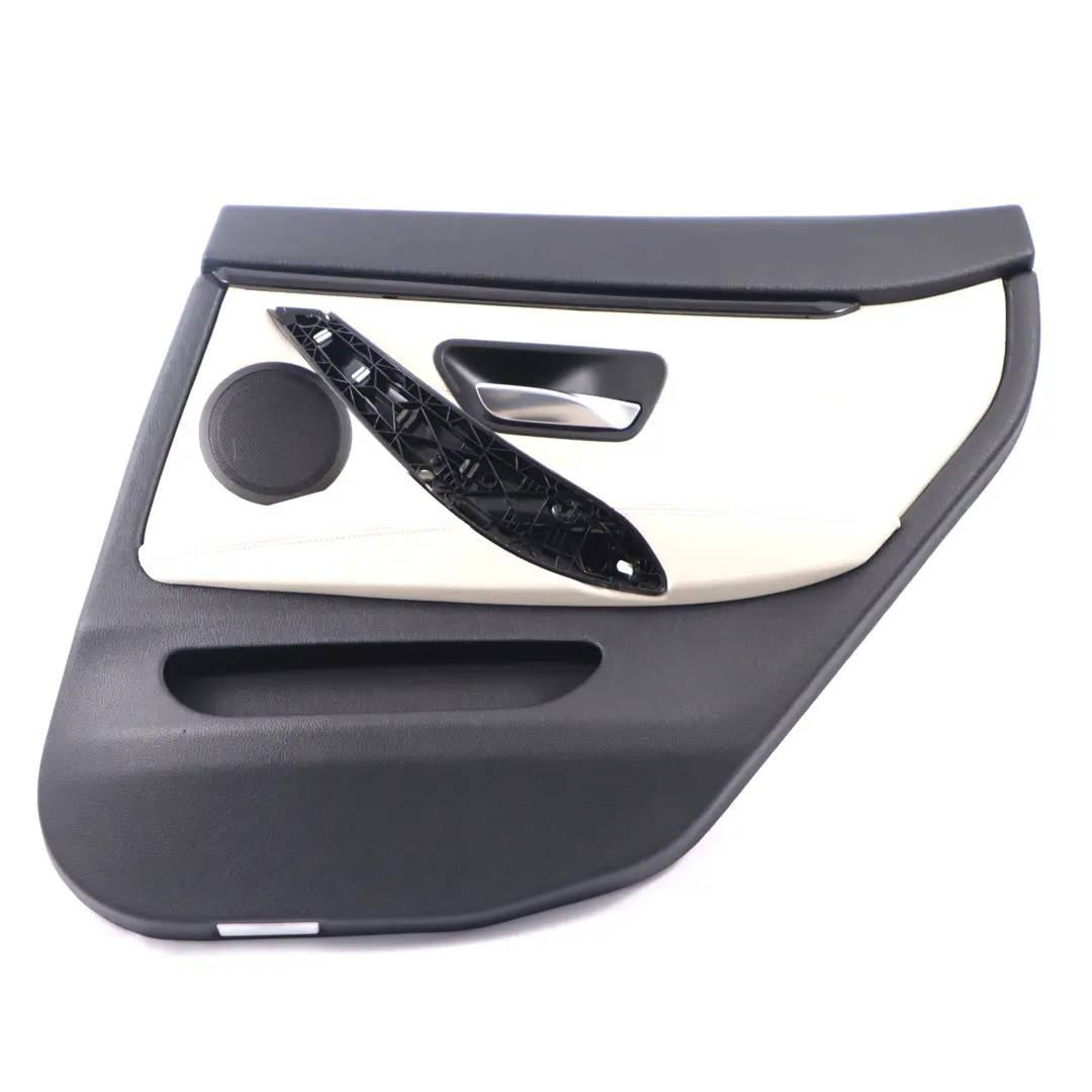 BMW F36 Door Card Trim Rear Right O/S Panelling Lining Leather Ivory White - SKU 7376356 - Part number 7376356