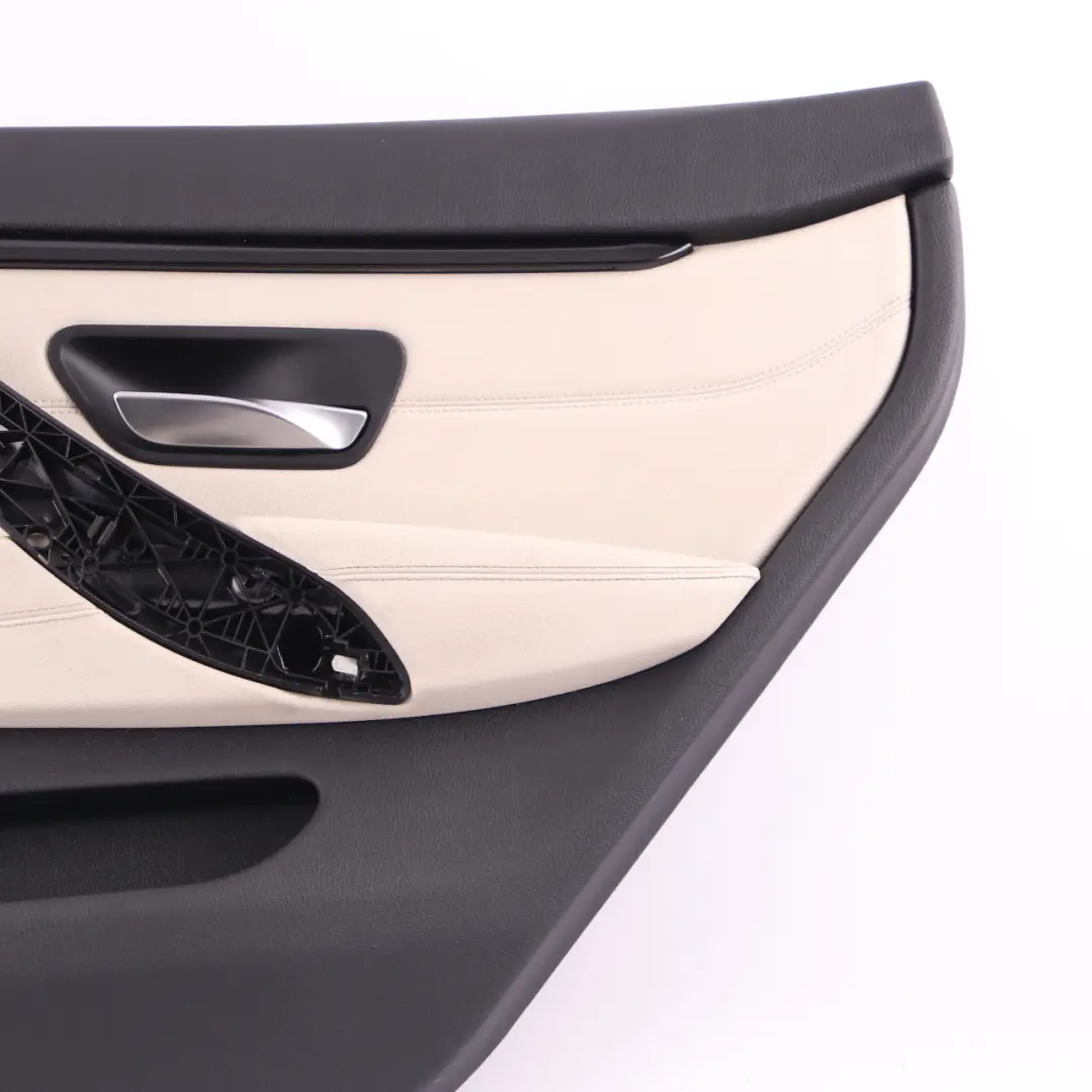Door Card Trim Rear Right O/S Panelling Lining Leather Ivory White to BMW F36 with Part number 7376356 BMW F36 Door Card Trim Rear Right O/S Panelling Lining Leather Ivory White - SKU 7376356 - Part number 7376356