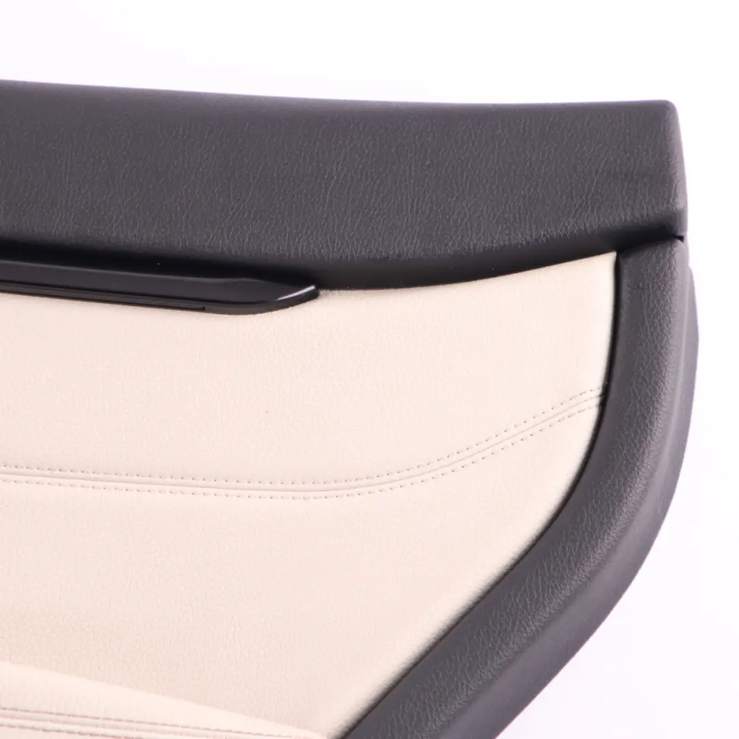 Door Card Trim Rear Right O/S Panelling Lining Leather Ivory White to BMW F36 with Part number 7376356 BMW F36 Door Card Trim Rear Right O/S Panelling Lining Leather Ivory White - SKU 7376356 - Part number 7376356
