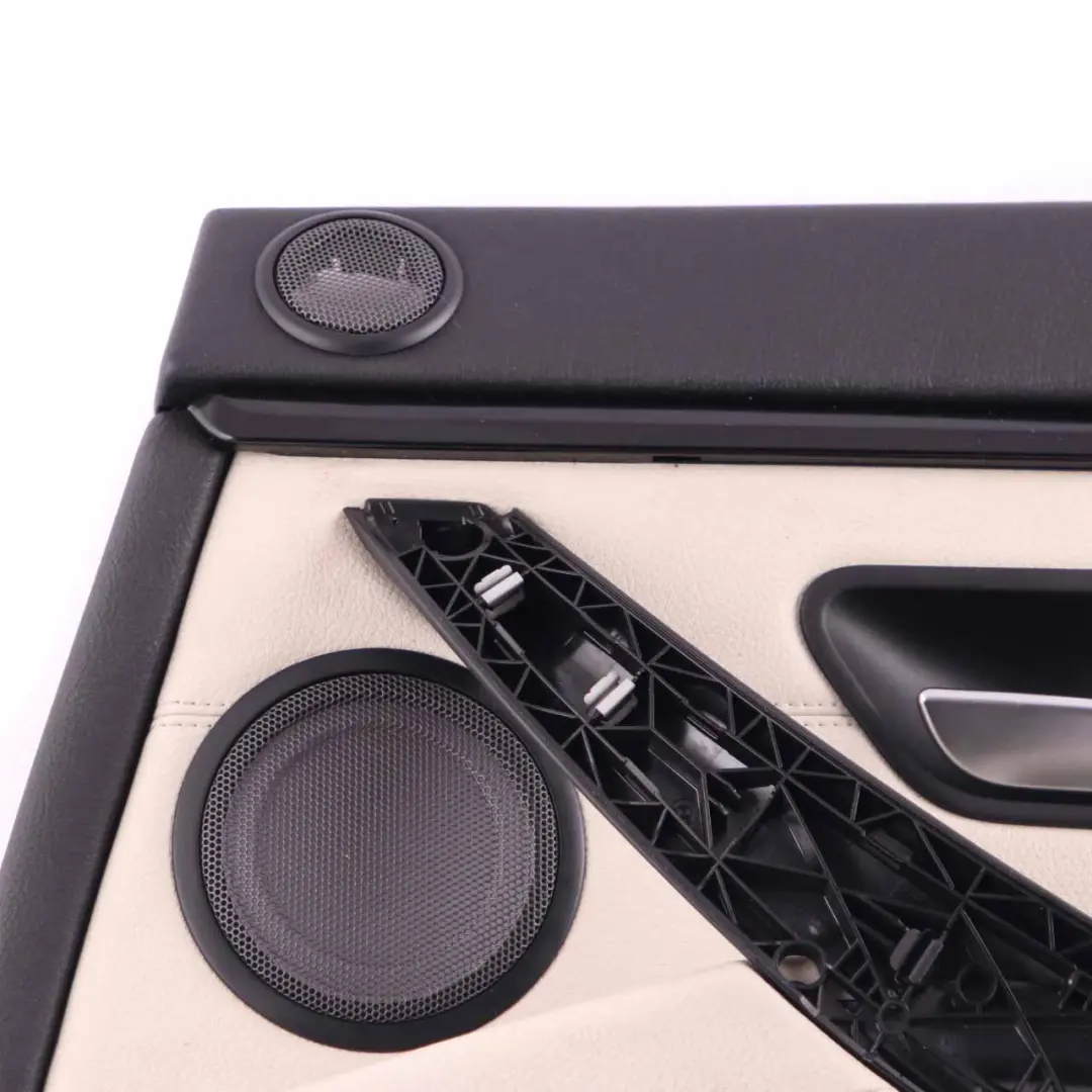 BMW F36 Door Card Trim Rear Right O/S Panelling Lining Leather Ivory White - SKU 7376356 - Part number 7376356