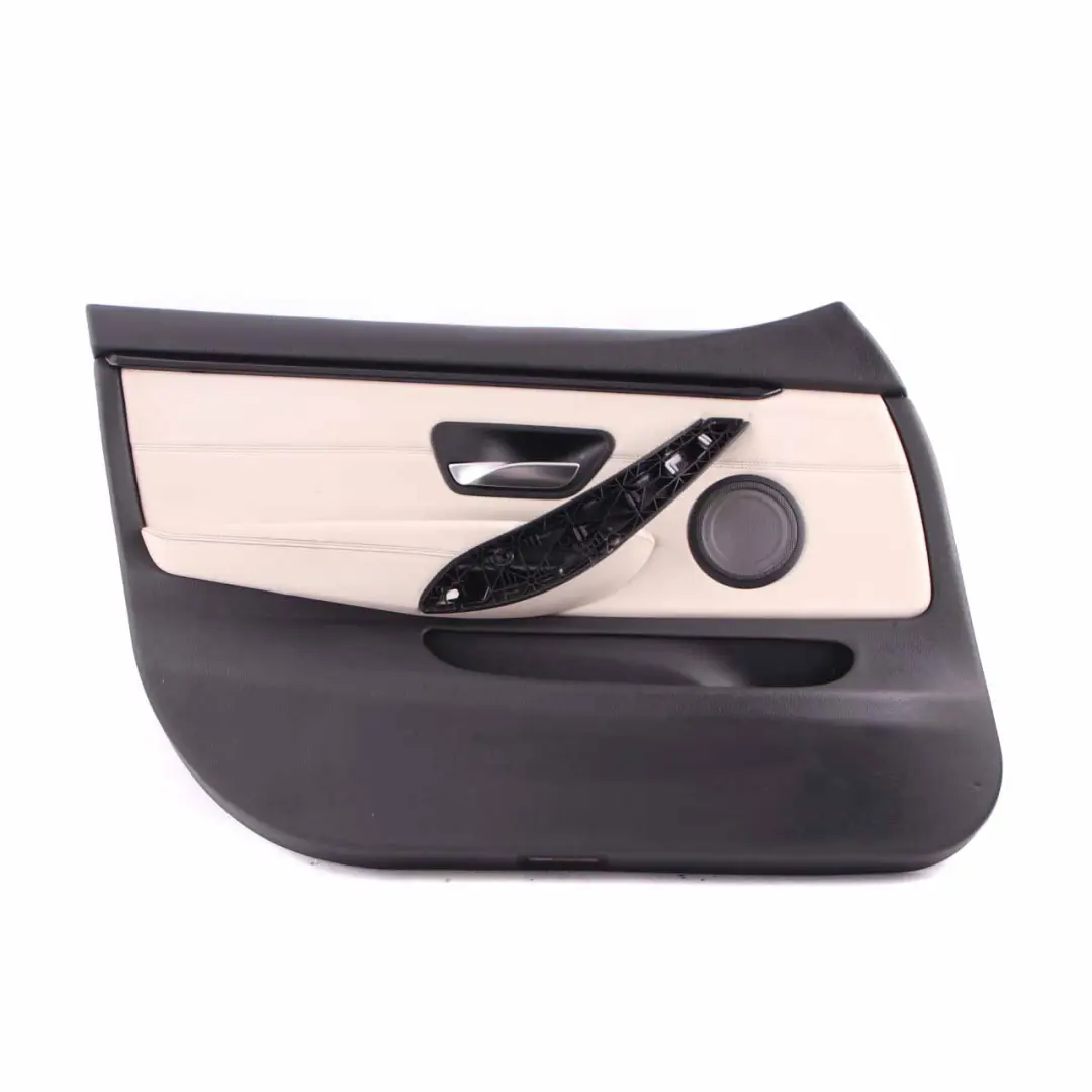 BMW F36 Door Card Trim Front Left N/S Lining Panel Leather Ivory White - SKU 7376361 - Part number 7376361