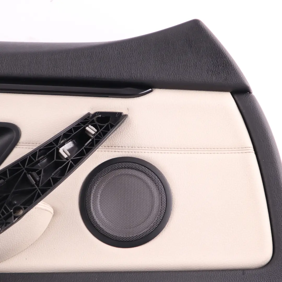 BMW F36 Scheda Porta Anteriore Sinistro Pannello Pelle Bianco Avorio - SKU 7376361 - Numero di parte 7376361