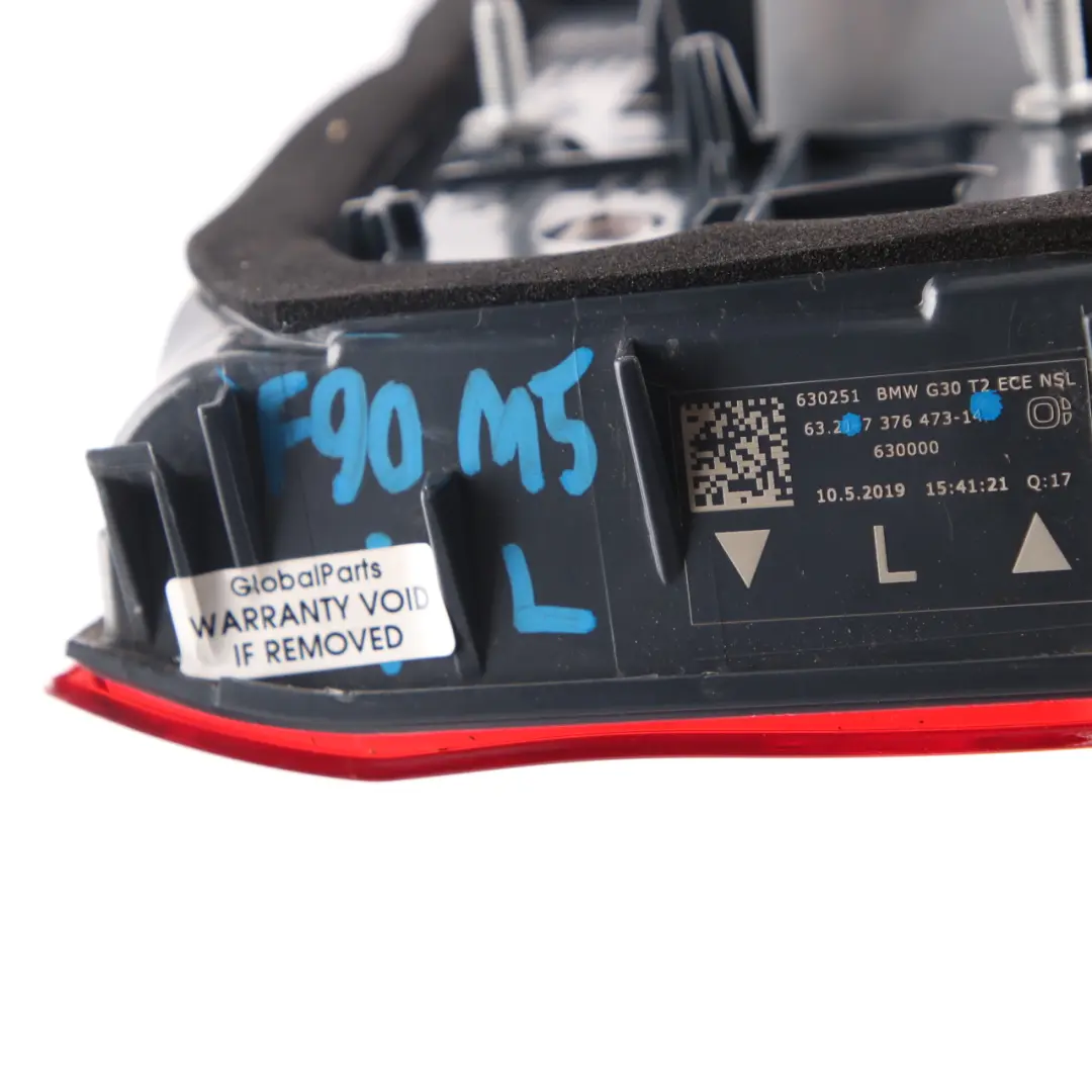 Rückleuchte BMW F90 M5 G30 Licht LED Kofferraumdeckel Heckklappe Links für mit Teilenummer 7376473 Rückleuchte BMW F90 M5 G30 Licht LED Kofferraumdeckel Heckklappe Links - SKU 7376473 - Teilenummer 7376473