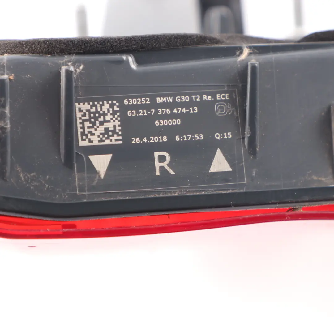 Rear Lamp BMW G30 F90 M5 Right O/S Light Trunk Lid Boot Tailgate - SKU 7376474 - Part number 7376474