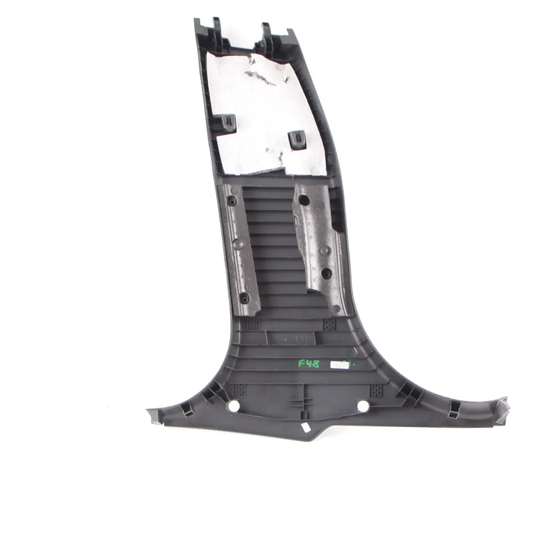 BMW X1 F48 Copripilastro Colonna B Pannello inferiore destro Nero 7332818 - SKU 7376894 - Numero di parte 7376894