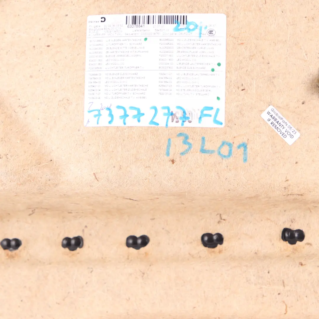 Door Card Panel BMW i3 Front Left N/S Panelling Trim Cover Brown to with Part number 7377277 Door Card Panel BMW i3 Front Left N/S Panelling Trim Cover Brown - SKU 7377277 - Part number 7377277