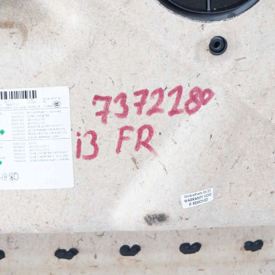 Rivestimento Pannello Portiera Anteriore Marrone Destro per BMW i3 con numero di parte 7377280 BMW i3 Rivestimento Pannello Portiera Anteriore Marrone Destro - SKU 7377280 - Numero di parte 7377280