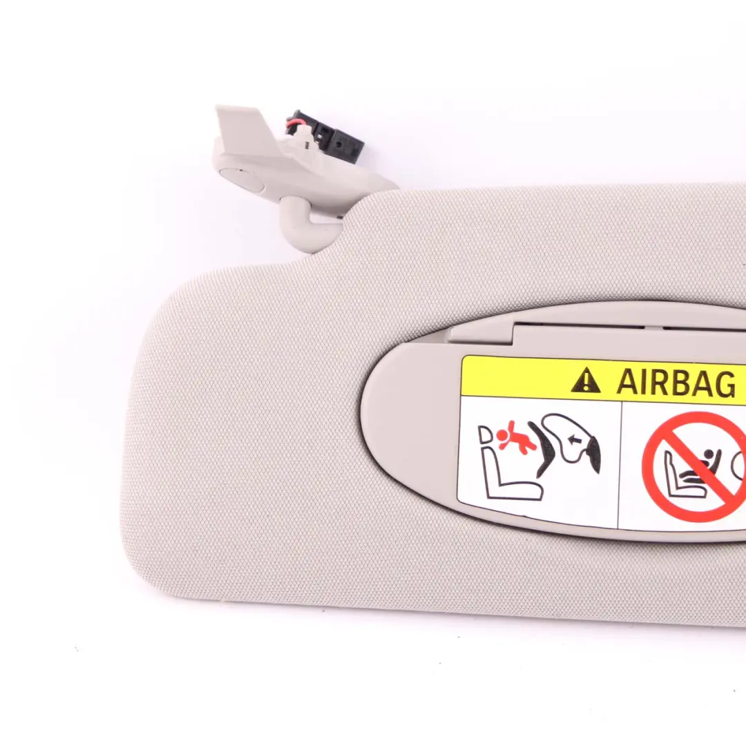  Sun Visor BMW i3 I01 Left N/S Illuminated With Label Mirror Trim Panel Carumgrau - SKU 7377671 - Part number 7377671