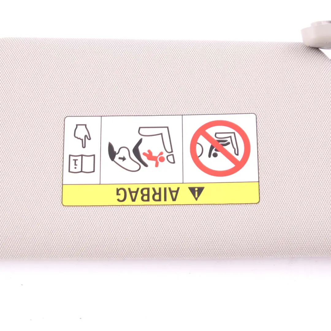  Sun Visor BMW i3 I01 Left N/S Illuminated With Label Mirror Trim Panel Carumgrau - SKU 7377671 - Part number 7377671
