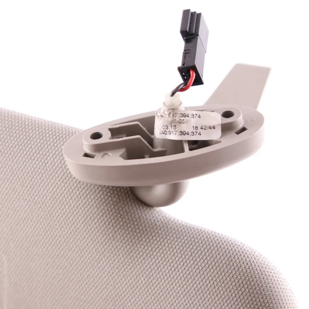  Sun Visor BMW i3 I01 Left N/S Illuminated With Label Mirror Trim Panel Carumgrau - SKU 7377671 - Part number 7377671