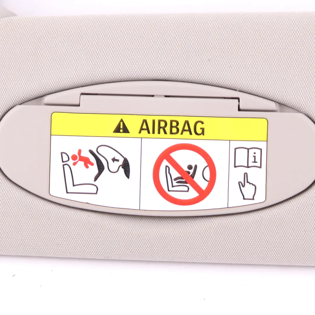 Sun Visor BMW i3 I01 Left N/S Illuminated With Label Mirror Trim Panel Carumgrau - SKU 7377671 - Part number 7377671
