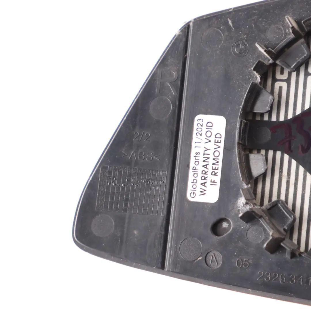 Wing Mirror Glass BMW F45 X1 F48 Right O/S Wide Angle Outside to with Part number 7377974 Wing Mirror Glass BMW F45 X1 F48 Right O/S Wide Angle Outside - SKU 7377974 - Part number 7377974