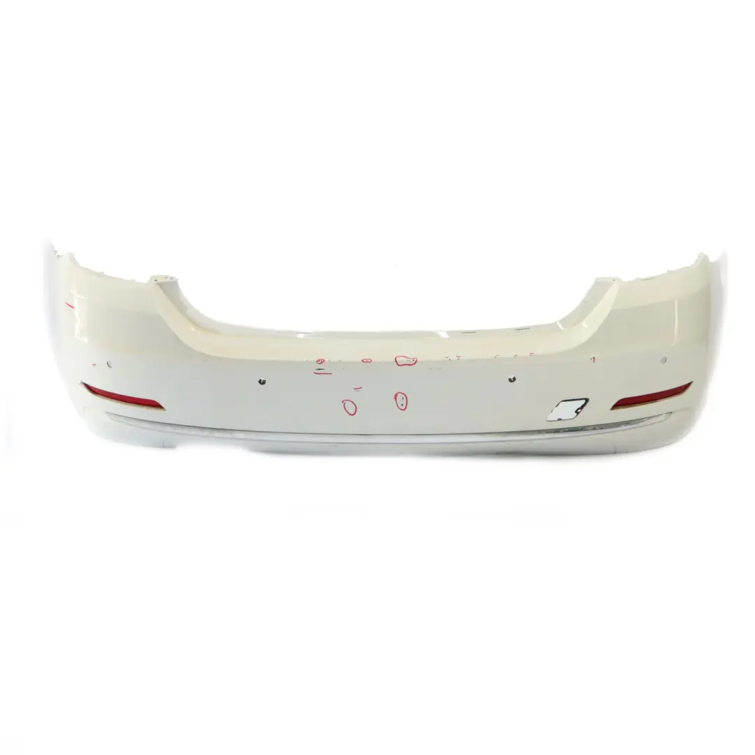 Bumper Trim Panel PDC Alpinweiss 3 White - 300 to BMW F36 Rear with Part number 7378004 BMW F36 Rear Bumper Trim Panel PDC Alpinweiss 3 White - 300 - SKU 7378004-AW - Part number 7378004