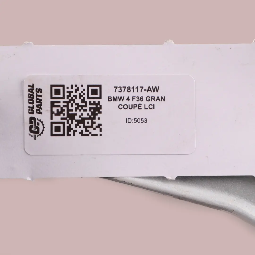 Trunk Lit Left N/S Mount Strut Alpinweiss 3 - 300 7332125 to BMW F36 with Part number 7378117 BMW F36 Trunk Lit Left N/S Mount Strut Alpinweiss 3 - 300 7332125 - SKU 7378117-AW - Part number 7378117