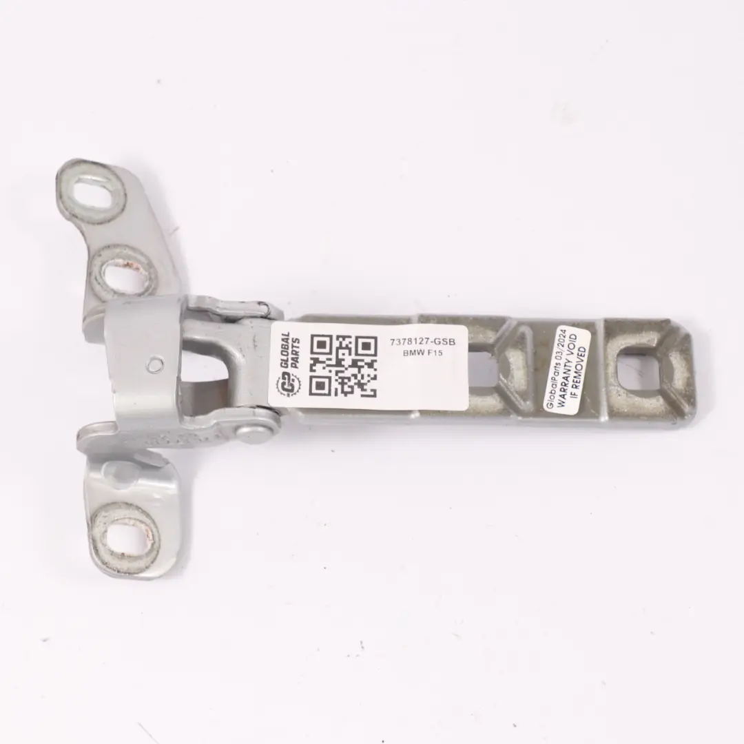 Heckklappe Kofferraum Scharnier oben hinten links Space Grau 7294433 für BMW X5 F15 mit Teilenummer 7378127 BMW X5 F15 Heckklappe Kofferraum Scharnier oben hinten links Space Grau 7294433 - SKU 7378127-GSB - Teilenummer 7378127