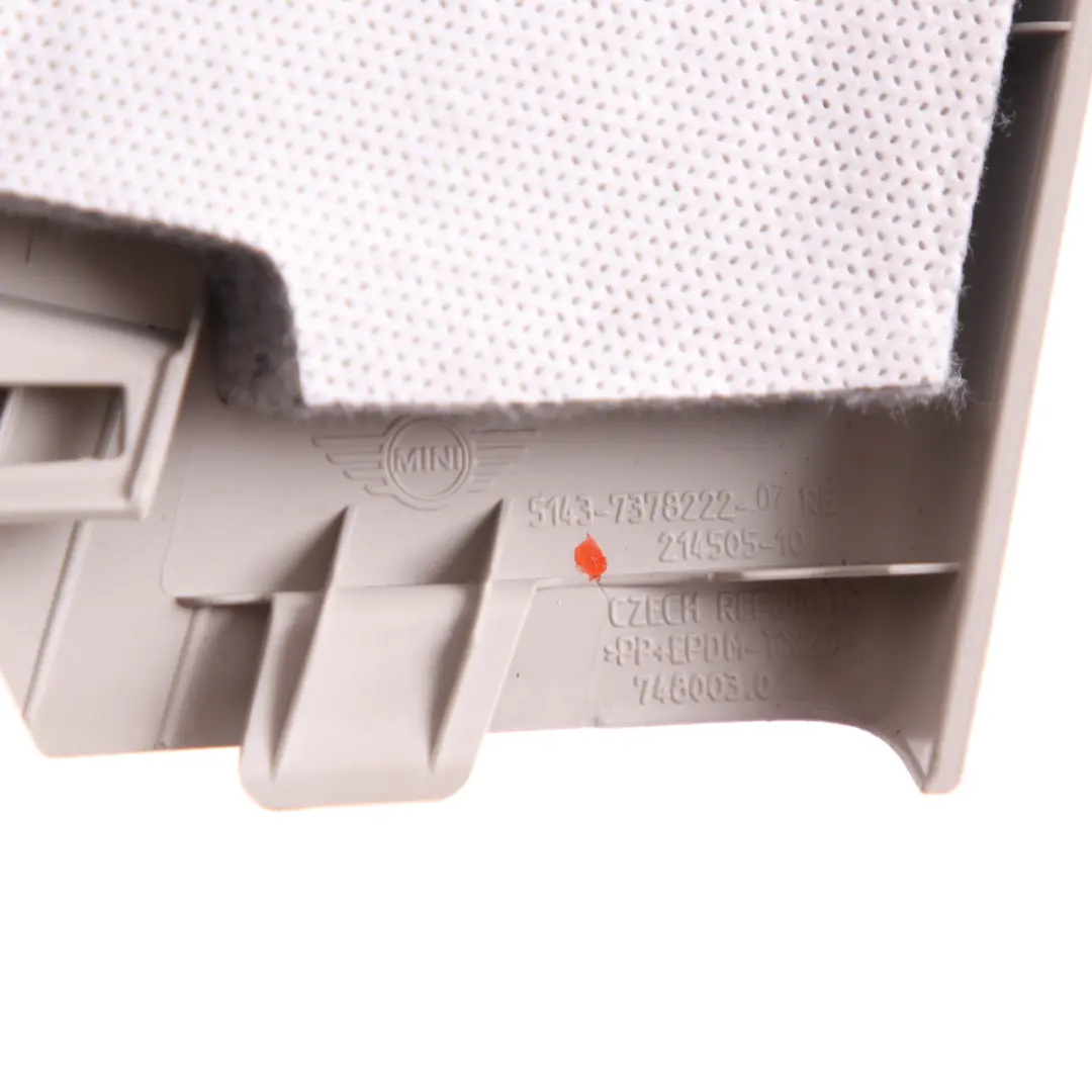 Mini F60 Countryman Trim Rear Quarter Panel Inner Screw Cover Grey - SKU 7378222 - Part number 7378222