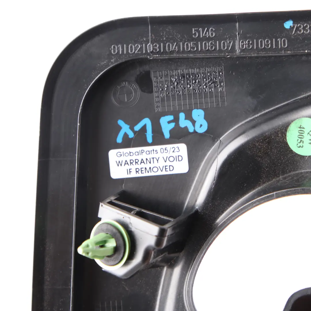 Clothes Coat Hook Interior Left N/S Black Roof Trim 7333467 to BMW X1 F48 Rear with Part number 7378633 BMW X1 F48 Rear Clothes Coat Hook Interior Left N/S Black Roof Trim 7333467 - SKU 7378633 - Part number 7378633