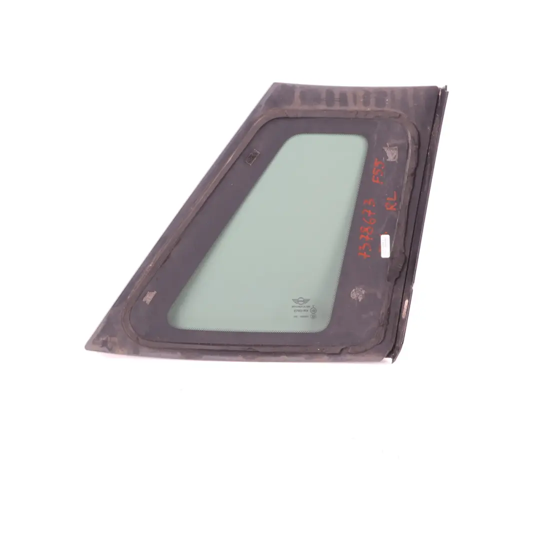 Side Window Rear Left N/S Quarter Glass Tinted Glazing to Mini Cooper F55 with Part number 7378673 Mini Cooper F55 Side Window Rear Left N/S Quarter Glass Tinted Glazing - SKU 7378673 - Part number 7378673