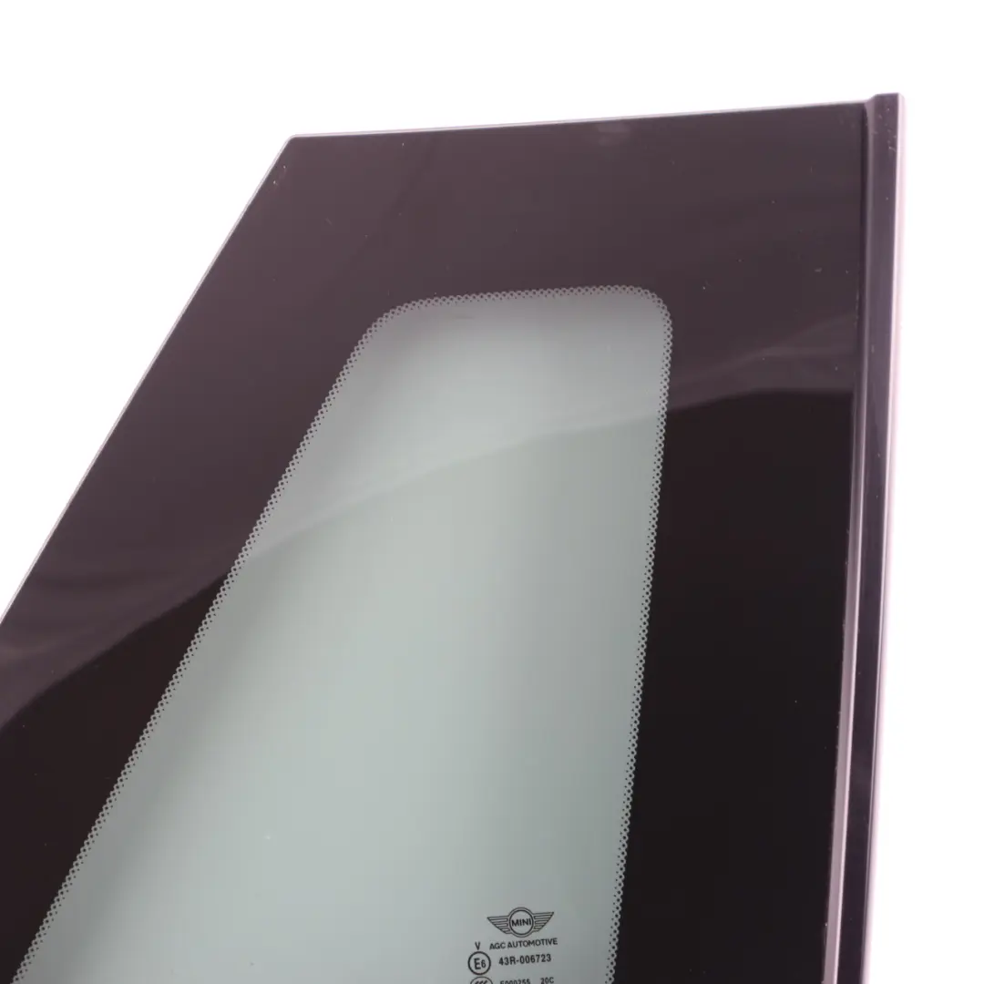 Side Window Rear Right O/S Quarter Glass Tinted Glazing to Mini Cooper F55 with Part number 7378674 Mini Cooper F55 Side Window Rear Right O/S Quarter Glass Tinted Glazing - SKU 7378674 - Part number 7378674