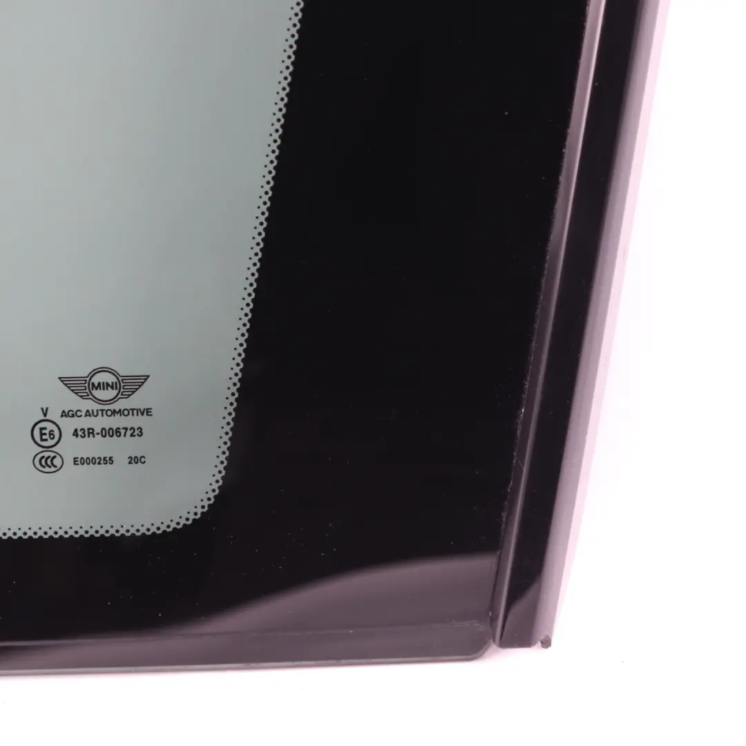 Side Window Rear Right O/S Quarter Glass Tinted Glazing to Mini Cooper F55 with Part number 7378674 Mini Cooper F55 Side Window Rear Right O/S Quarter Glass Tinted Glazing - SKU 7378674 - Part number 7378674