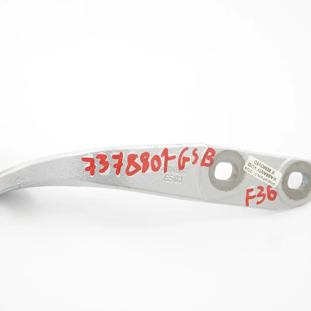 Cerniera portellone posteriore sinistro Argento Ghiacciato A83 per BMW F36 con numero di parte 7378801 BMW F36 Cerniera portellone posteriore sinistro Argento Ghiacciato A83 - SKU 7378801-GSB - Numero di parte 7378801