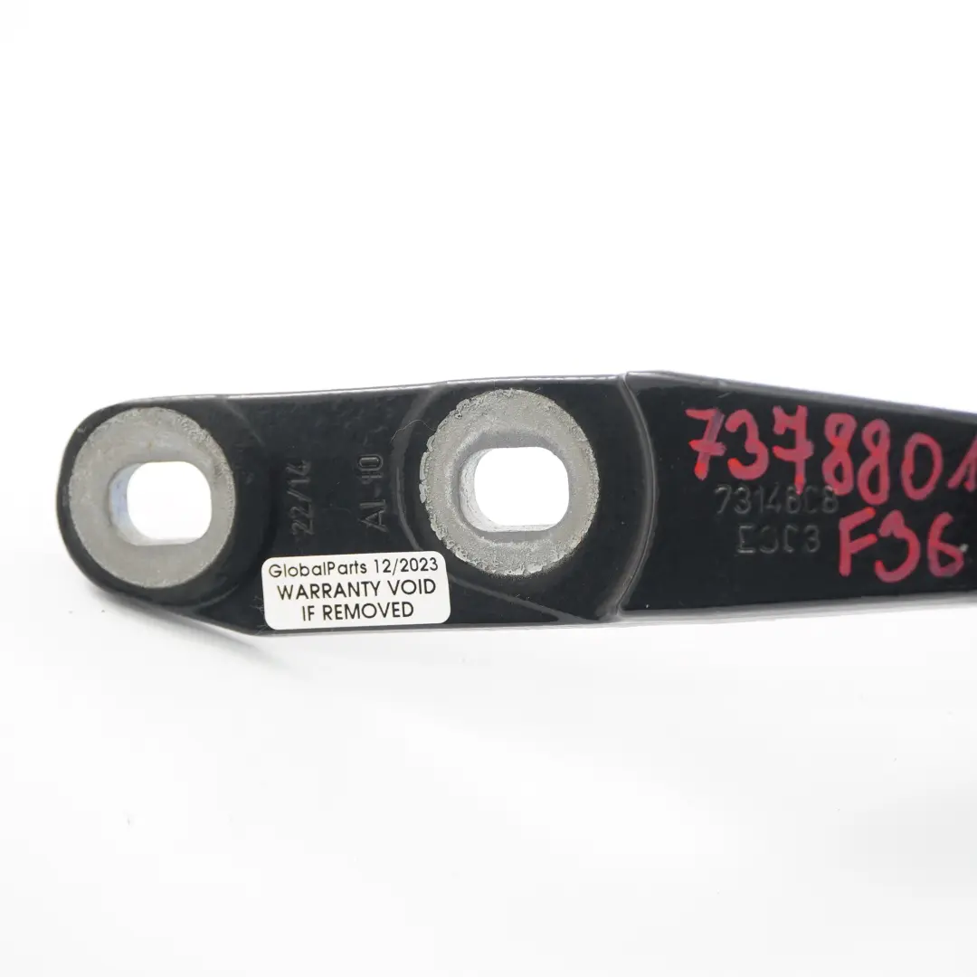 BMW F36 Tailgate Boot Trunk Lid Hinge Rear Right O/S Carbon Black - 416 7314608 - SKU 7378802-CAR - Part number 7378802