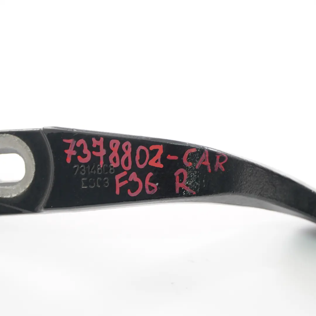 BMW F36 Cerniera portellone posteriore destro Carbon Black - 416 7314608 - SKU 7378802-CAR - Numero di parte 7378802