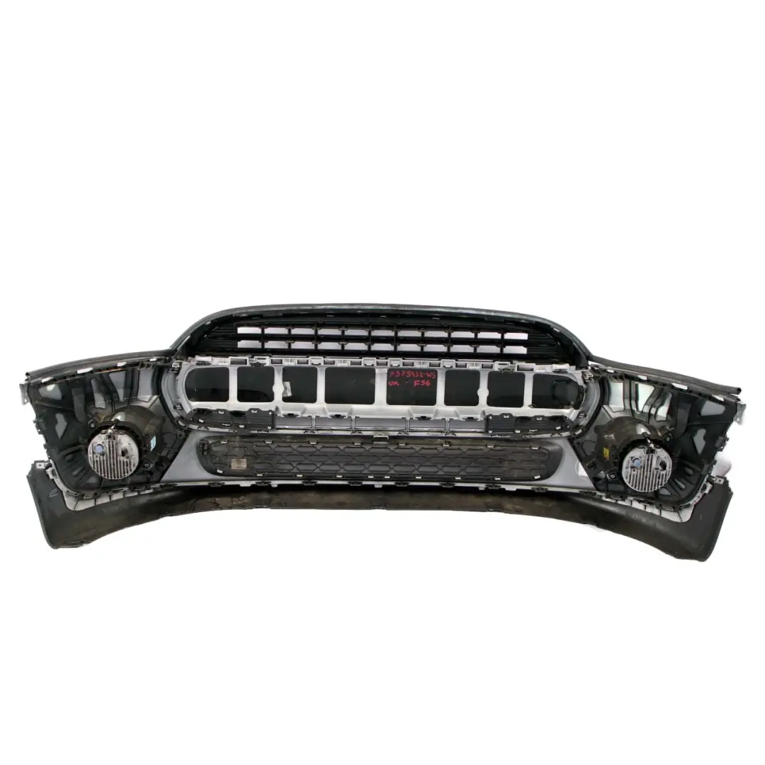 Complete Front Bumper Trim Panel White Silver - A62 to Mini Cooper F55 F56 F57 with Part number 7379432 Mini Cooper F55 F56 F57 Complete Front Bumper Trim Panel White Silver - A62 - SKU 7379432-WS - Part number 7379432
