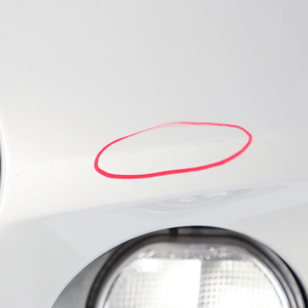 Mini Cooper F55 F56 F57 Complete Front Bumper Trim Panel White Silver - A62 - SKU 7379432-WS - Part number 7379432