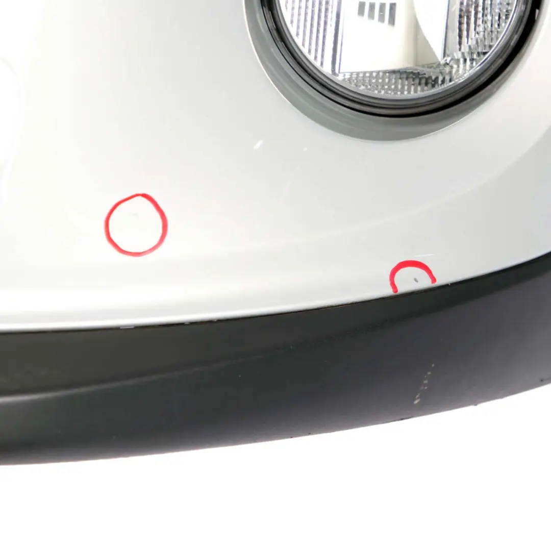 Complete Front Bumper Trim Panel White Silver - A62 to Mini Cooper F55 F56 F57 with Part number 7379432 Mini Cooper F55 F56 F57 Complete Front Bumper Trim Panel White Silver - A62 - SKU 7379432-WS - Part number 7379432