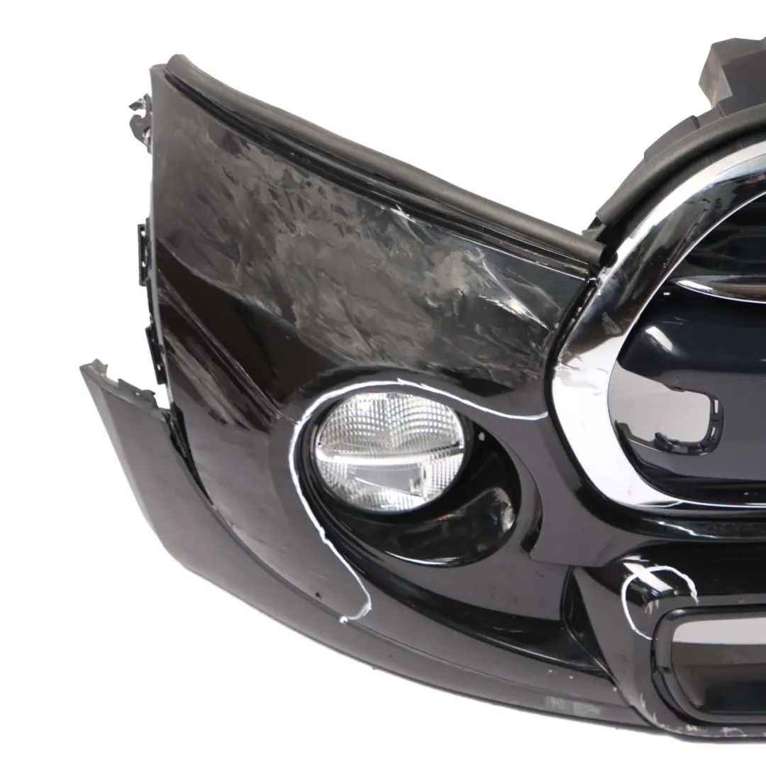 Mini F56 Front Bumper Cooper S Trim Panel F55 Midnight Black Metallic - A94 - SKU 7379436-MNB - Part number 7379436